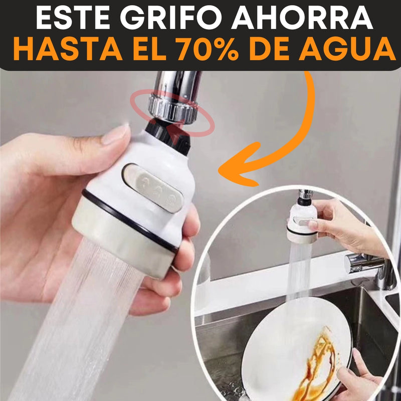 Grifo Ahorrador 360° TurboFlow — Más Limpieza, Menos Gasto